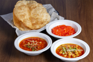 Halwa Puri, Chana, Aloo