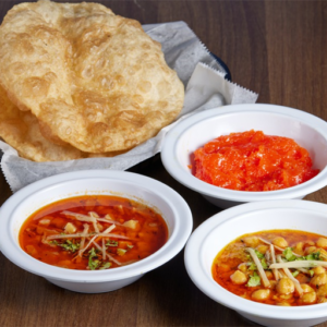 Halwa Puri, Chana, Aloo